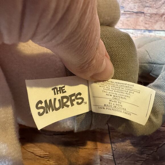 The Smurfs Hackus Smurf Plush Gray Movie Stuffed Animal Toy Figure 2013 Peyo - Picture 9 of 10